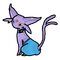 Espeon cosplaying as Beerus (Art by me)