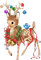 Weihnachten, Reh, Kugeln - bezmaksas png animēts GIF