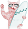 soave cat deco animals summer fish funny pink teal - 無料png アニメーションGIF
