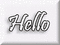 hello text word lettre friend - GIF animé gratuit GIF animé