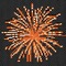 Orange Pixel Firework - nemokama png animuotas GIF