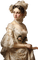 vintage woman beige - PNG gratuit GIF animé