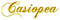 "Casiopea" written in shiny gold text - GIF animé gratuit
