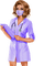 Femme Infirmière Lilas:) - Free PNG Animated GIF