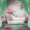 soave background animated vintage  pink green
