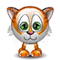 Gatito  naranja - GIF animado gratis GIF animado
