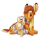 bambi and klopfer 🦌🐰 - png gratis GIF animado