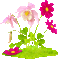 Animated.Flowers.Pink - By KittyKatLuv65 - GIF animado grátis Gif Animado