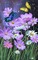 flores com borboleta - darmowe png animowany gif