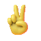 Emoji Hand Victory - GIF animasi gratis GIF animasi