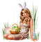 Easter woman by nataliplus - darmowe png animowany gif