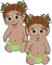 Babyz Twins in Green Diapers - png gratis GIF animado