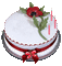 Birthday Cake w/Candles - GIF animado grátis Gif Animado