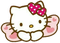 Hello kitty papillon butterfly pink rose - png gratuito GIF animata