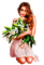 spring  woman by nataliplus - png gratuito GIF animata