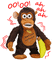 OOh AAh Monkey with Banana - GIF animé gratuit GIF animé