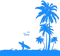 Kaz_Creations Beach Palm Trees - zadarmo png animovaný GIF