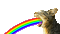 Rainbow cat - Бесплатный анимированный гифка анимированный гифка