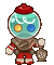 candy diver cookie excited - GIF animado gratis