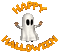 happy halloween-spöke-text - GIF animado grátis Gif Animado