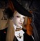 image encre effet couleur Halloween femme edited by me - PNG gratuit GIF animé