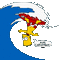 bart surf - Darmowy animowany GIF