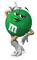 green m&m - Bezmaksas animēts GIF