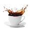 Coffee Splash - nemokama png animuotas GIF