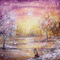 dolceluna winter pink lake - GIF animé gratuit GIF animé