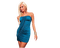 Femme en robe bleue froncée - zdarma png animovaný GIF