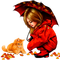 autumn  girl  by nataliplus - Free PNG Animated GIF