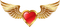 Kaz_Creations Heart Hearts Love Valentine Valentines Wings - PNG gratuit GIF animé