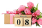 8 March.Pink Tulips.Flowers.Victoriabea - GIF animate gratis