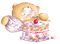 dolceluna vintage bear deco cake birthday - gratis png animerad GIF