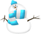 Kaz_Creations Snowman Winter - ilmainen png animoitu GIF