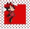 image encre couleur  anniversaire effet à pois Minnie Disney  edited by me - PNG gratuit GIF animé