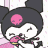 kuromi eats donut - Gratis animerad GIF animerad GIF