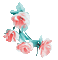 soave deco animated branch flowers spring - Бесплатный анимированный гифка анимированный гифка