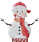 Bonhomme de neige - Besplatni animirani GIF animirani GIF