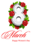 8 of march happy womens day text - ingyenes png animált GIF
