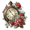 deco, flower, blumen, uhr, clock - 無料png アニメーションGIF
