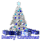 Christmas in blue - Бесплатный анимированный гифка анимированный гифка