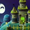 Animal Crossing Halloween Background - gratis png animerad GIF