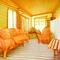 Orange Gingham Room - gratis png geanimeerde GIF