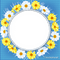 soave frame circle spring summer flowers - gratis png geanimeerde GIF