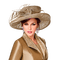 kvinna- hatt-beige - bezmaksas png animēts GIF
