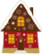 gingerbread house - png gratis GIF animasi