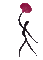 silhouette  femme woman frau art flower fleur  black  gif anime animated  tube  animation dance