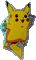 pikachu sticker pokemon - Darmowy animowany GIF animowany gif