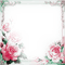 Diane Frame roses pink green - Bezmaksas animēts GIF